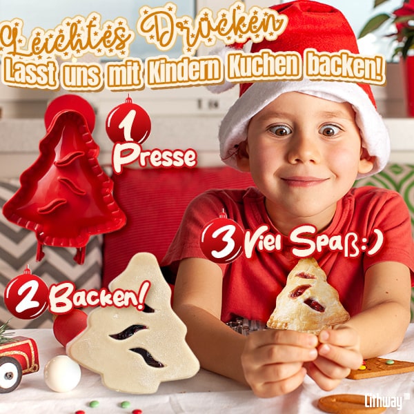 Cithway™ Weihnachten Ein-Presse Handkuchenmacher