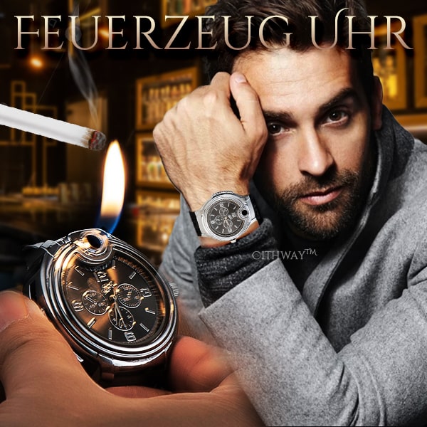 Cithway™ Luxuriöses nachfüllbares Feuerzeug Uhr
