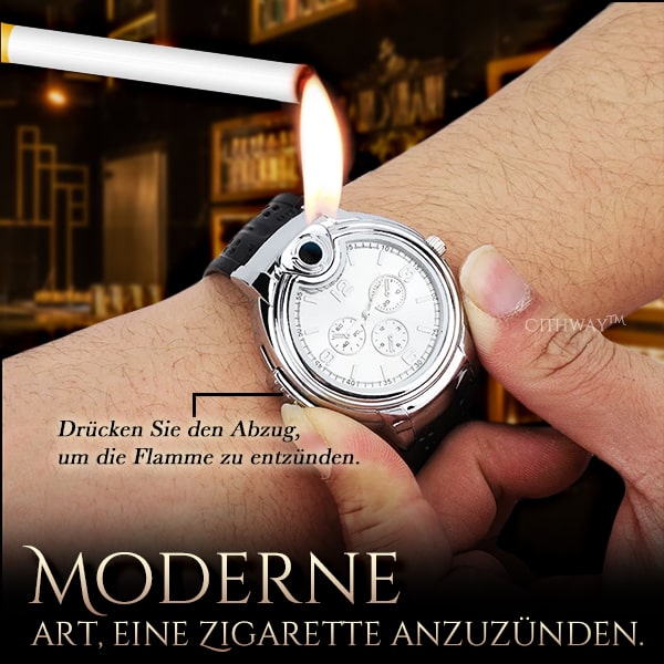 Cithway™ Luxuriöses nachfüllbares Feuerzeug Uhr