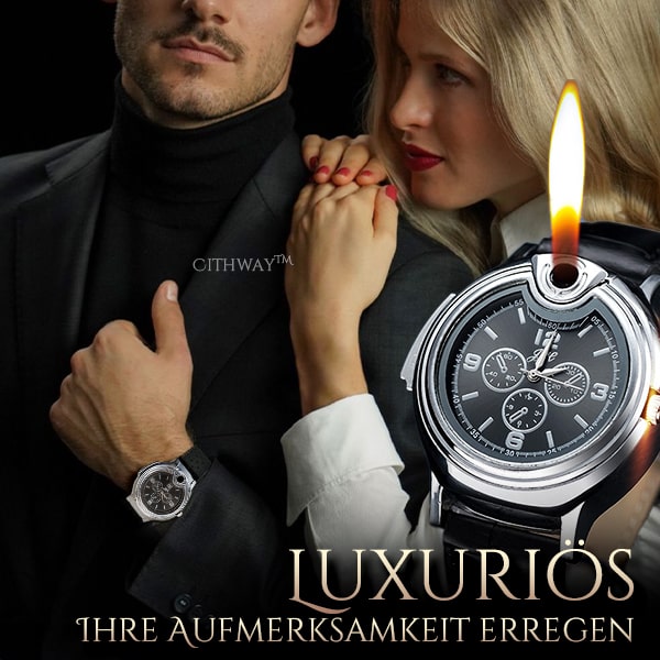 Cithway™ Luxuriöses nachfüllbares Feuerzeug Uhr