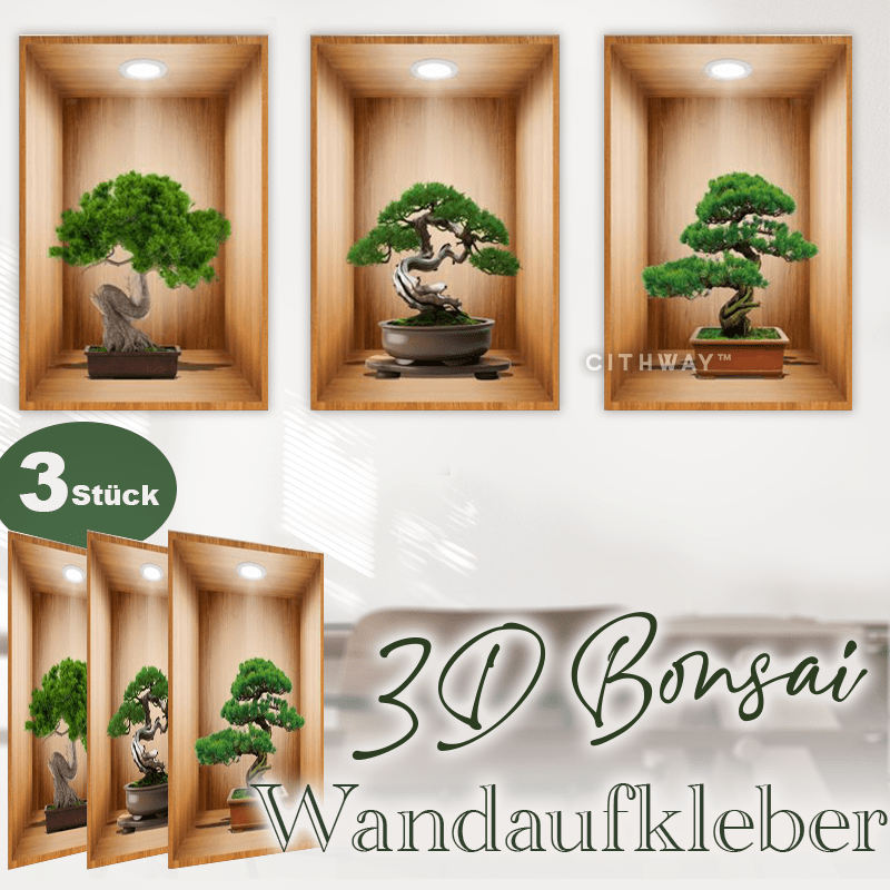 Selbstklebende 3D-Bonsai-Wandaufkleber