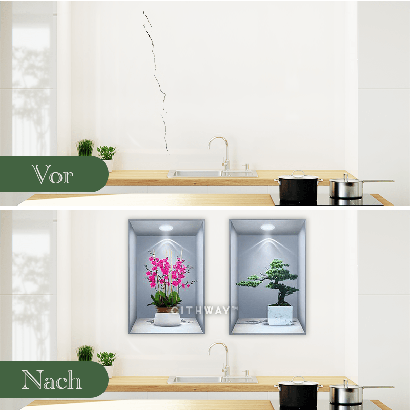 Selbstklebende 3D-Bonsai-Wandaufkleber